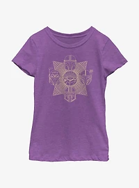 Star Wars the Mandalorian Grogu and Creed Youth Girls T-Shirt