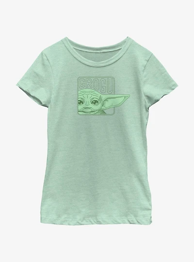 Star Wars The Mandalorian Grogu Happy Ears Youth Girls T-Shirt