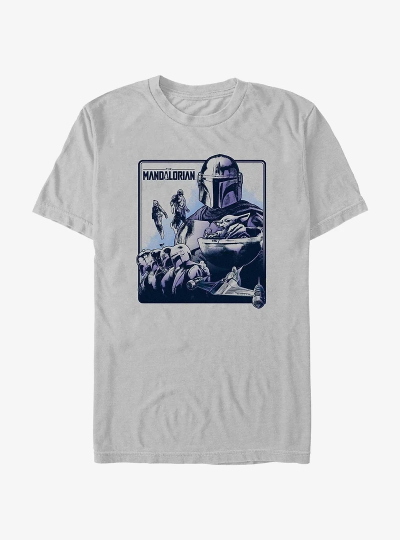 Star Wars The Mandalorian Galaxy's Warriors Poster T-Shirt
