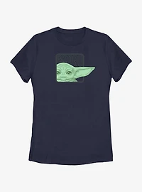 Star Wars The Mandalorian Grogu Happy Ears Womens T-Shirt