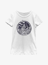 Disney Peter Pan Neverland Rough Seas Youth Girls T-Shirt