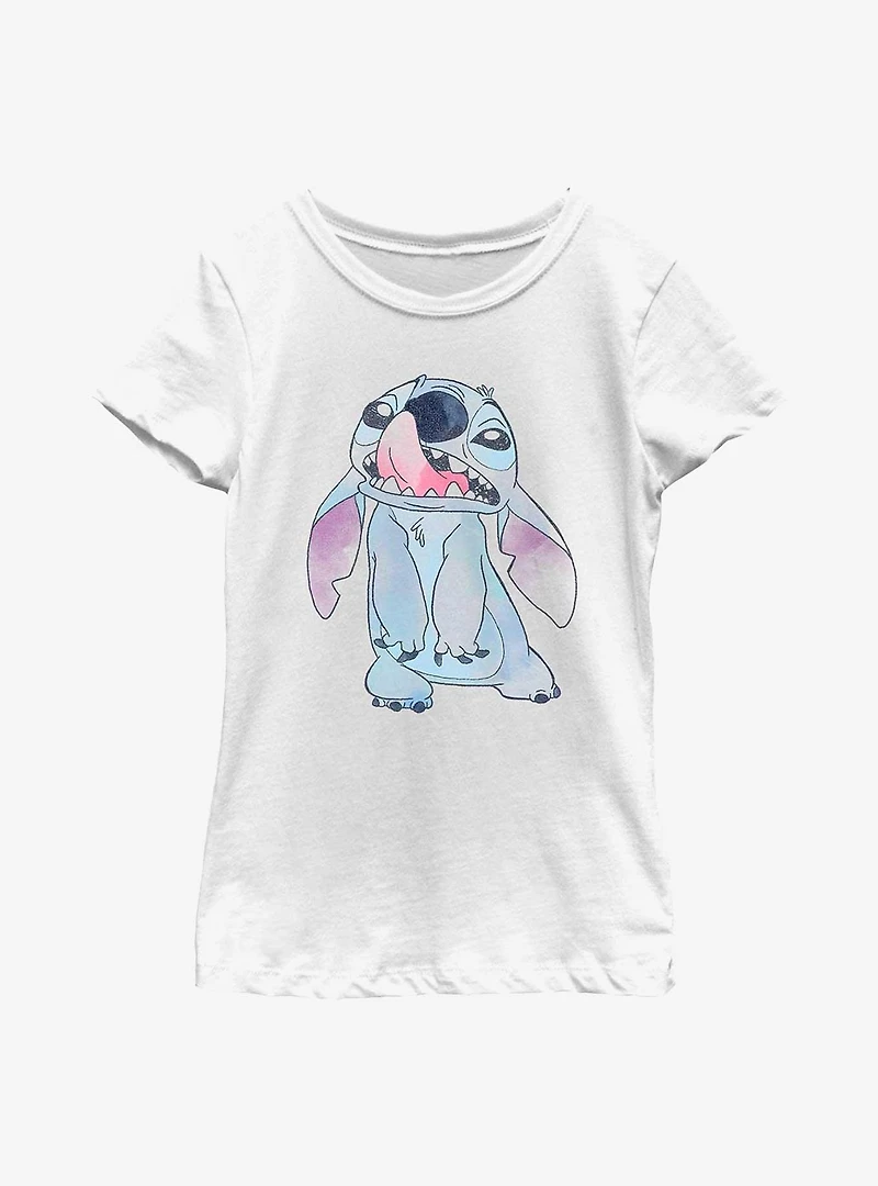 Disney Lilo & Stitch Licking Nose Youth Girls T-Shirt