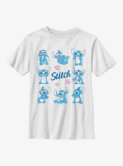 Disney Lilo & Stitch Different Poses Youth T-Shirt