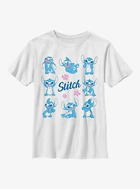 Disney Lilo & Stitch Different Poses Youth T-Shirt
