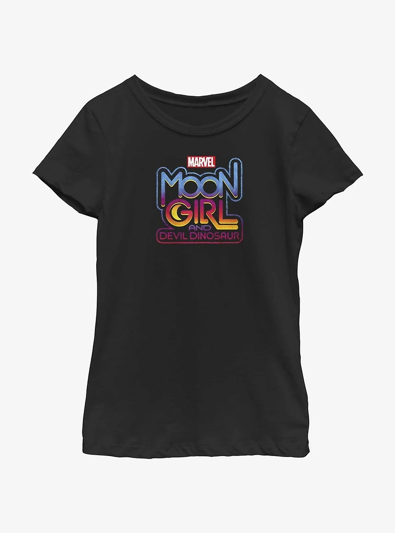 Marvel Moon Girl And Devil Dinosaur Logo Youth Girls T-Shirt