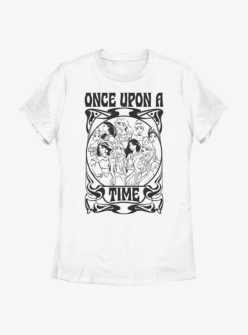 Disney The Little Mermaid Once Upon a Time Retro Womens T-Shirt