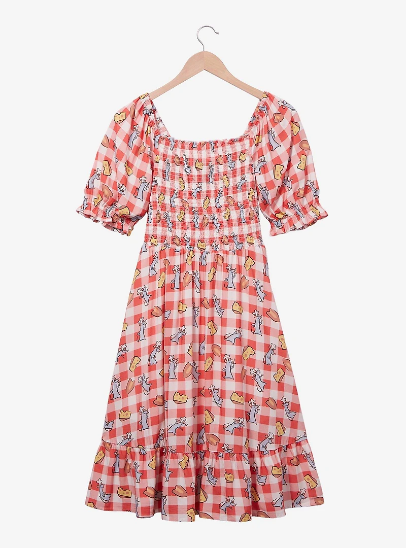 Her Universe Disney Pixar Ratatouille Remy & Food Gingham Smock Dress - BoxLunch Exclusive