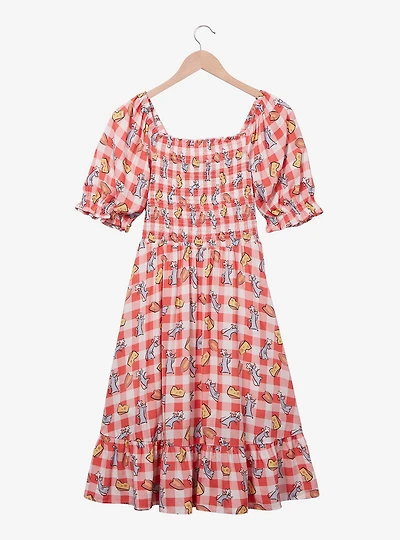 Her Universe Disney Pixar Ratatouille Remy & Food Gingham Smock Dress - BoxLunch Exclusive