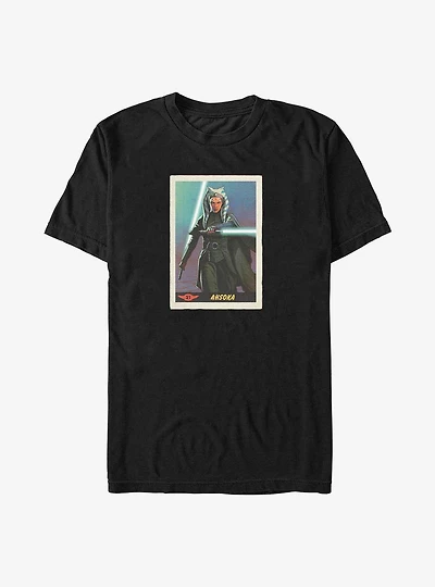 Star Wars The Mandalorian Ahsoka Card Big & Tall T-Shirt