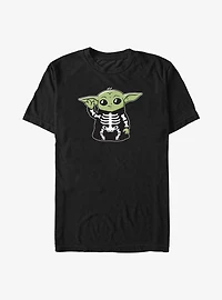 Star Wars The Mandalorian Grogu Skeleton Suit Big & Tall T-Shirt