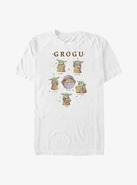 Star Wars The Mandalorian Grogu Expressions Big & Tall T-Shirt