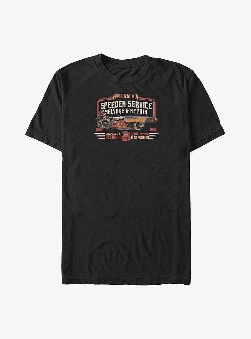 Star Wars The Mandalorian Cobb Vanth Speeder Service Big & Tall T-Shirt
