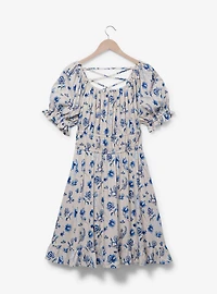 Disney Sleeping Beauty Floral Icons Allover Print Smock Dress - BoxLunch Exclusive