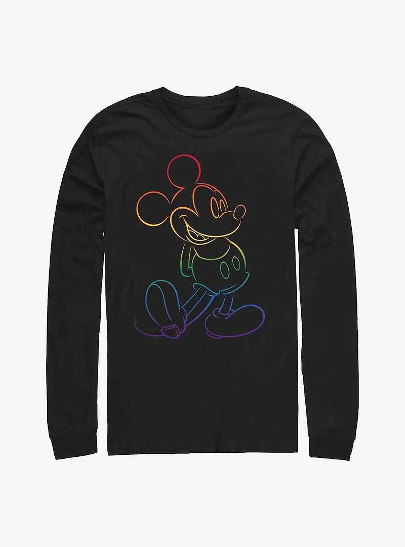 Disney Mickey Mouse Rainbow Long-Sleeve T-Shirt