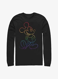 Disney Mickey Mouse Rainbow Long-Sleeve T-Shirt