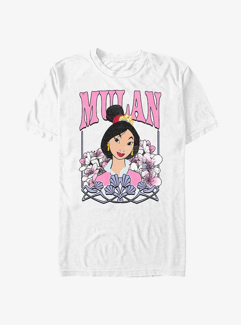 Disney Mulan Floral Portrait T-Shirt