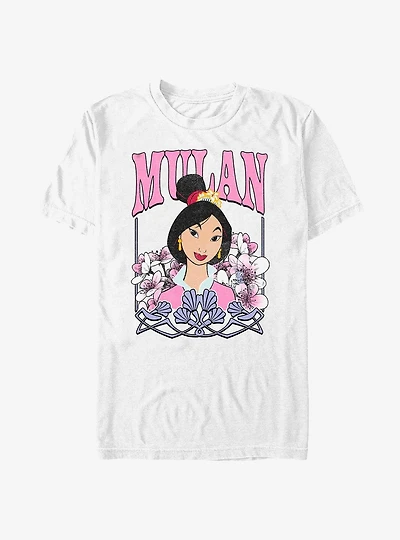 Disney Mulan Floral Portrait T-Shirt