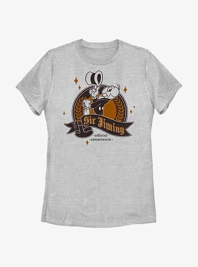 Disney Pinocchio Sir Jiminy Cricket Conscience Womens T-Shirt