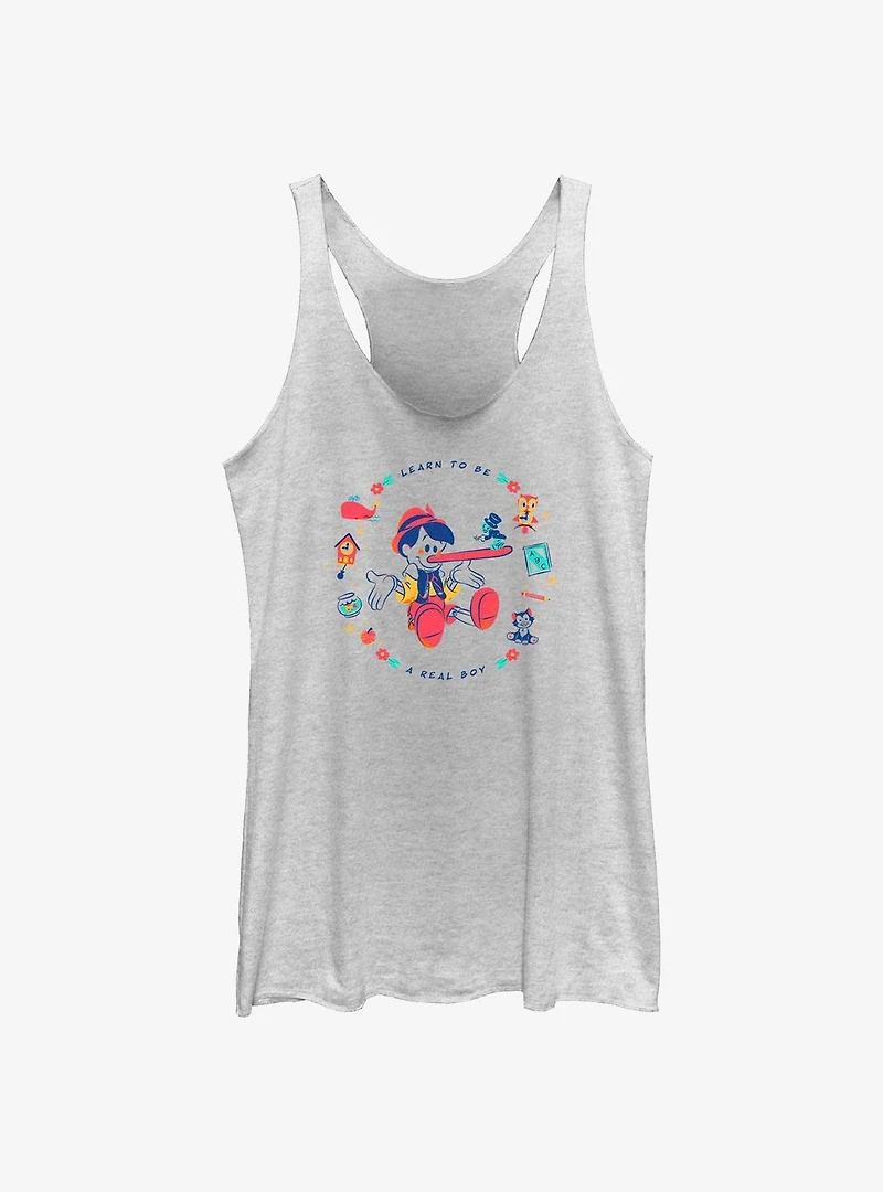 Disney Pinocchio Learn To Be A Real Boy Womens Tank Top