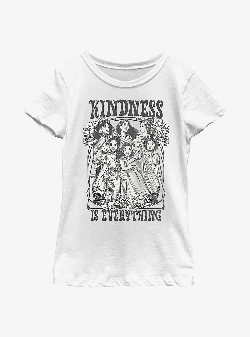 Disney Princesses Kindness Is Everything Youth Girls T-Shirt