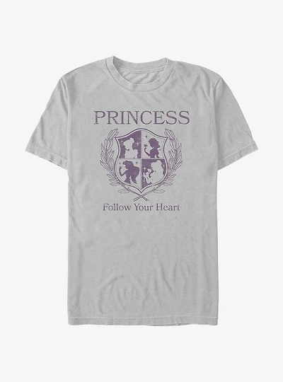 Disney Princesses Follow Your Heart Crest T-Shirt