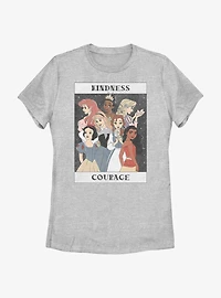 Disney Princesses Kindness and Courage Womens T-Shirt