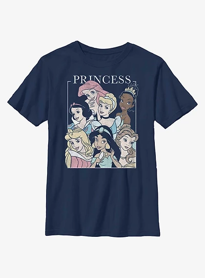 Disney Princesses Group Portraits Youth T-Shirt