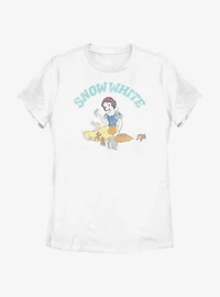 Disney Snow White And The Seven Dwarfs Woodland Animals Womens T-Shirt