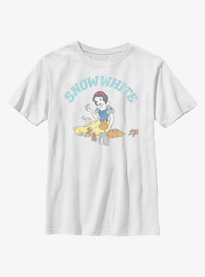 Disney Snow White And The Seven Dwarfs Woodland Animals Youth T-Shirt