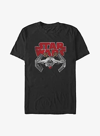 Star Wars Rudolf Nose TIE Fighter Big & Tall T-Shirt