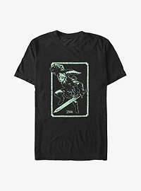The Legend of Zelda Link Leap Card Big & Tall T-Shirt