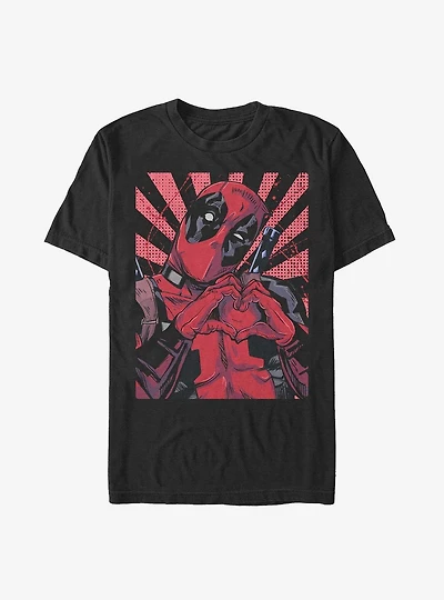 Marvel Deadpool Heart Poster Extra Soft T-Shirt