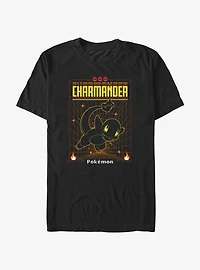 Pokemon Charmander Grid Extra Soft T-Shirt