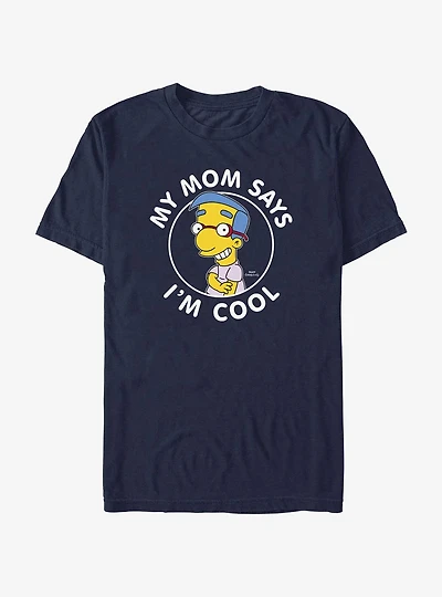 The Simpsons Milhouse My Mom Says I'm Cool Heavyweight T-Shirt
