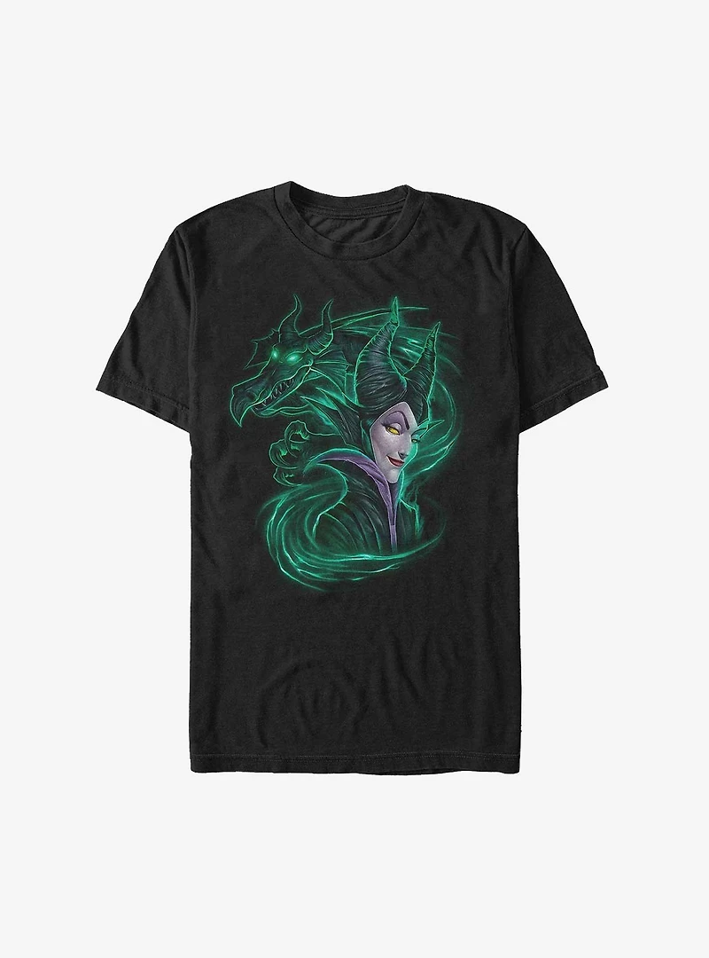 Disney Sleeping Beauty Maleficent Dark Magic Dragon Extra Soft T-Shirt