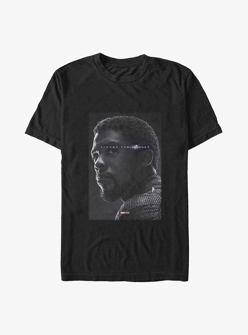 Marvel Black Panther T'Challa Avenge The Fallen Poster Big & Tall T-Shirt