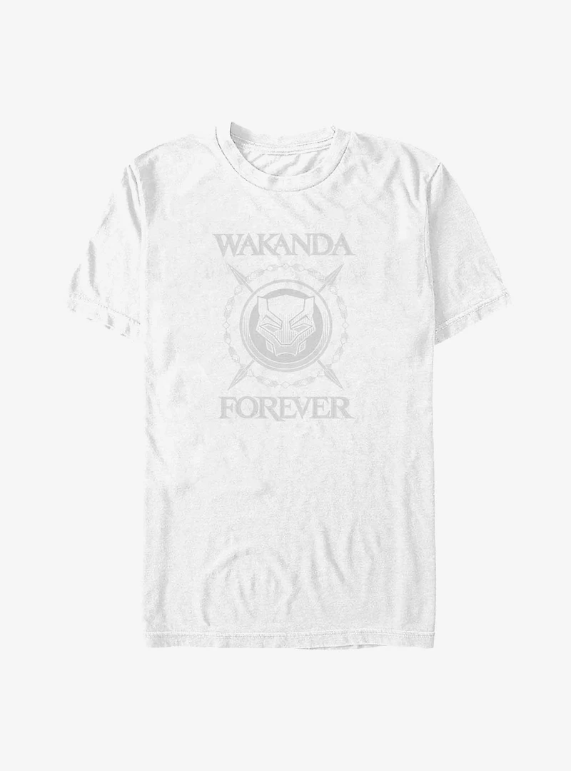 Marvel Black Panther Crossed Spears Symbol Big & Tall T-Shirt