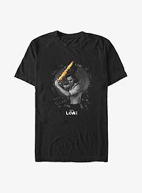 Marvel Loki Flaming Sword Big & Tall T-Shirt