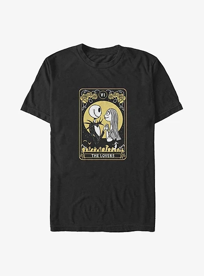 The Nightmare Before Christmas Jack & Sally Lovers Tarot Big Tall T-Shirt