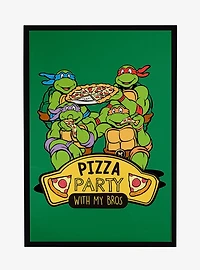 Teenage Mutant Ninja Turtles Pizza Party Framed Poster