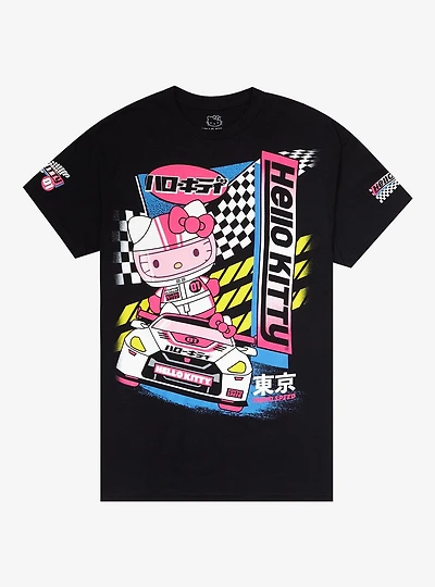 Hello Kitty Racer Boyfriend Fit Girls T-Shirt