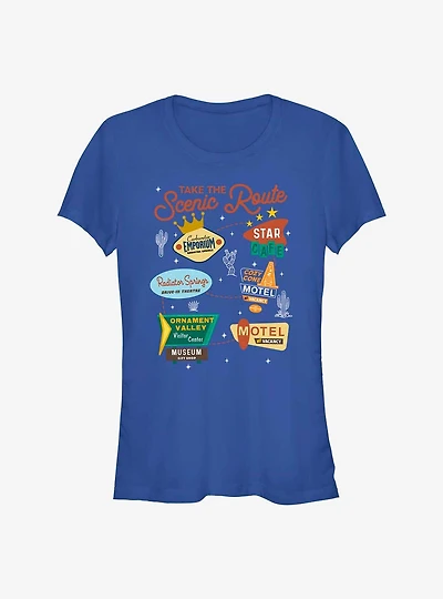Cars Take The Scenic Route Girls T-Shirt