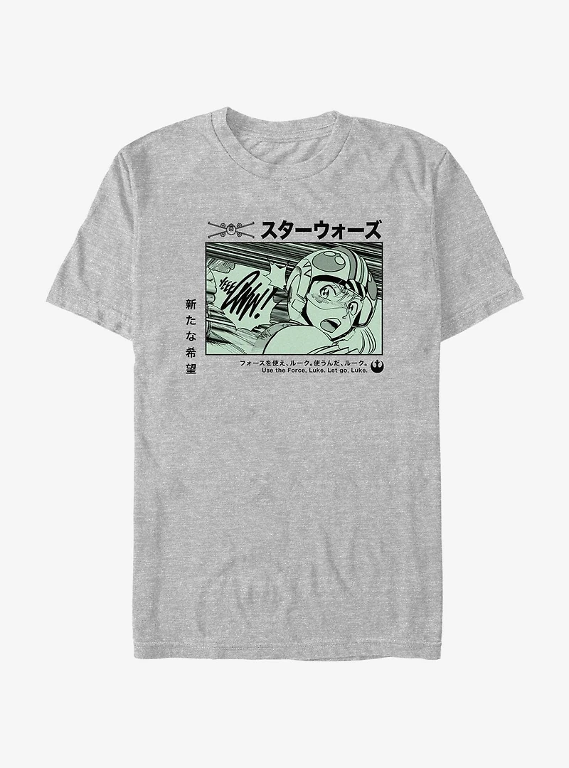 Star Wars Anime Luke Panel T-Shirt