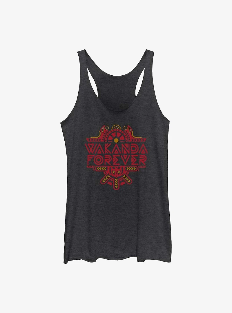 Marvel Black Panther: Wakanda Forever Intricate Logo Girls Tank