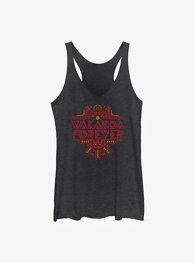 Marvel Black Panther: Wakanda Forever Intricate Logo Girls Tank