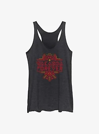 Marvel Black Panther: Wakanda Forever Intricate Logo Girls Tank