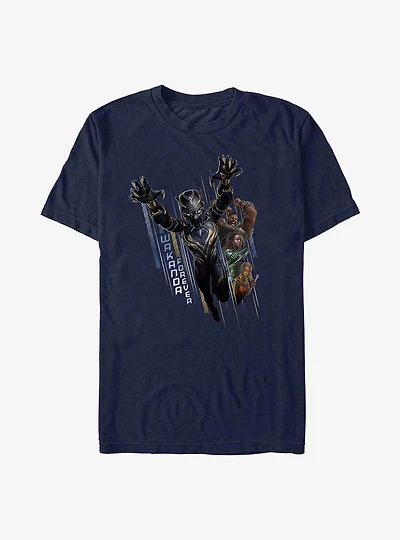 Marvel Black Panther: Wakanda Forever Warriors Take Action T-Shirt