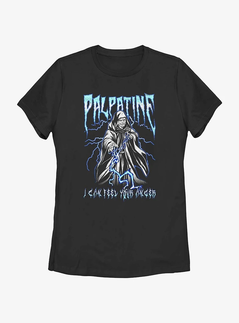 Star Wars Heavy Metal Palpatine Womens T-Shirt