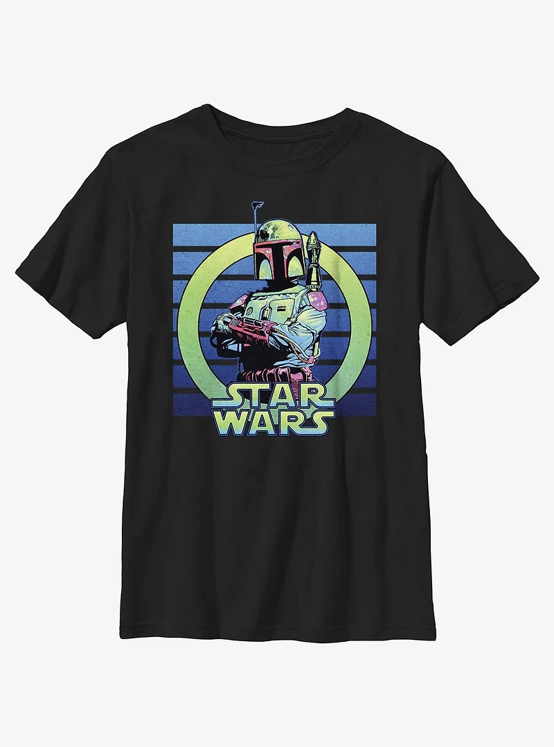 Star Wars Boba Fett Portrait Youth T-Shirt