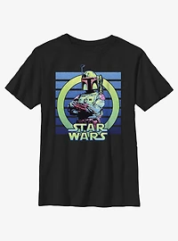 Star Wars Boba Fett Portrait Youth T-Shirt